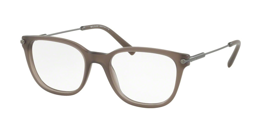 Bvlgari BV3032 Square Eyeglasses  5262-MATTE TURTLEDOVE GREY 52-19-140 - Color Map grey