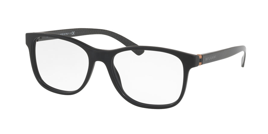 Bvlgari BV3036F Square Eyeglasses  5313-MATTE BLACK 55-17-140 - Color Map black