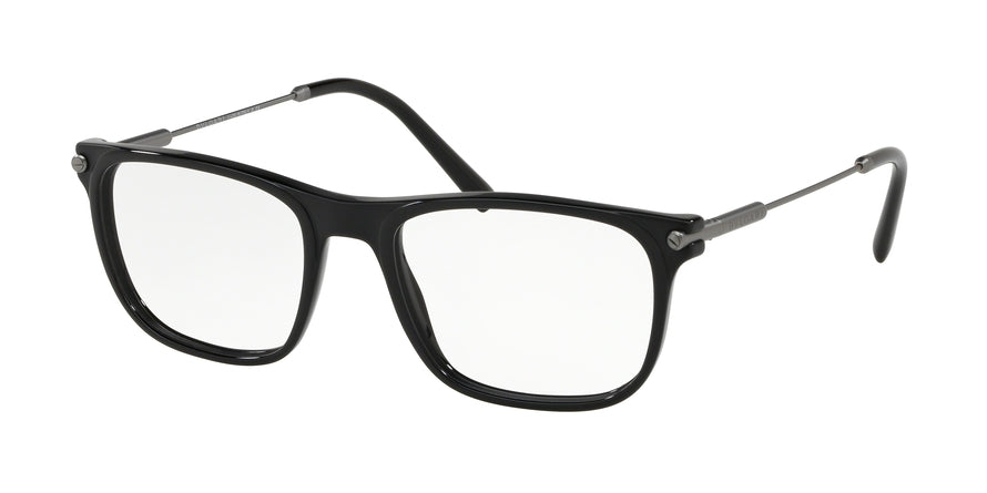 Bvlgari BV3037 Rectangle Eyeglasses  5448-BLACK/MATTE BLACK 54-19-140 - Color Map black