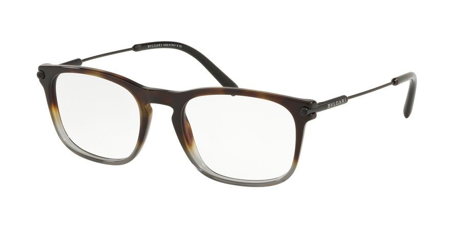 Bvlgari BV3038 Rectangle Eyeglasses  5457-DARK HAVANA/DARK GREY 54-19-145 - Color Map grey