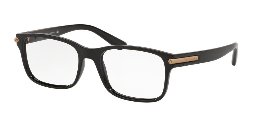 Bvlgari BV3039 Rectangle Eyeglasses  901-BLACK 54-18-145 - Color Map black