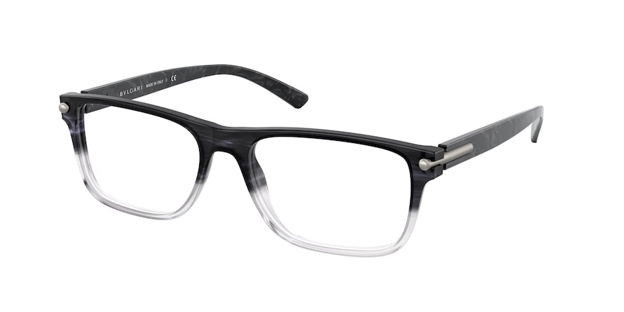 Bvlgari BV3044F Rectangle Eyeglasses  5484-GREY STRIPED GRADIENT 55-17-145 - Color Map grey