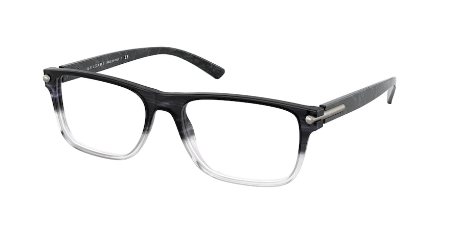 Bvlgari BV3044 Rectangle Eyeglasses  5484-GREY STRIPED GRADIENT 55-17-145 - Color Map grey