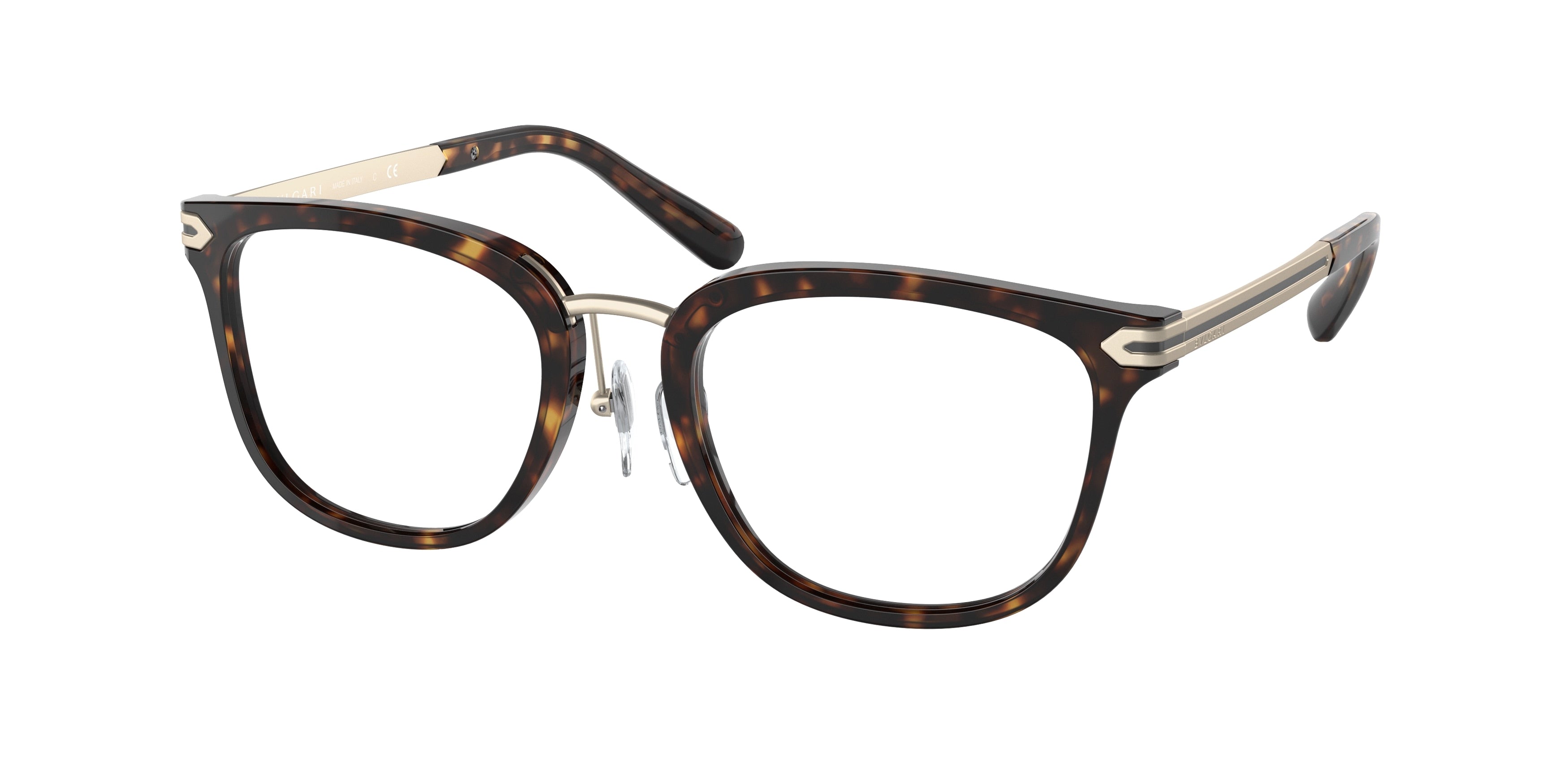 Bvlgari BV3046 Square Eyeglasses  504-Havana 51-145-20 - Color Map Tortoise