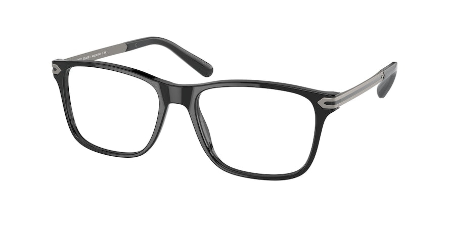 Bvlgari BV3049F Rectangle Eyeglasses  501-BLACK 55-17-145 - Color Map black