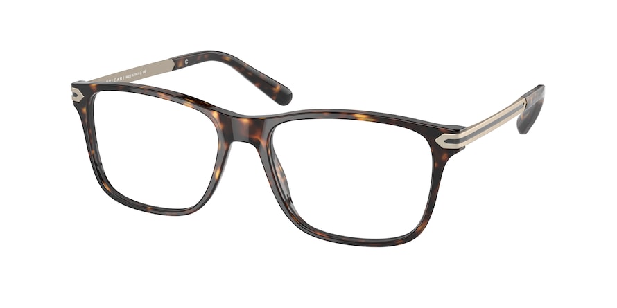 Bvlgari BV3049F Rectangle Eyeglasses  504-HAVANA 55-17-145 - Color Map havana