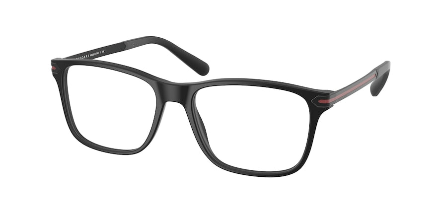 Bvlgari BV3049F Rectangle Eyeglasses  5313-MATTE BLACK 55-17-145 - Color Map black