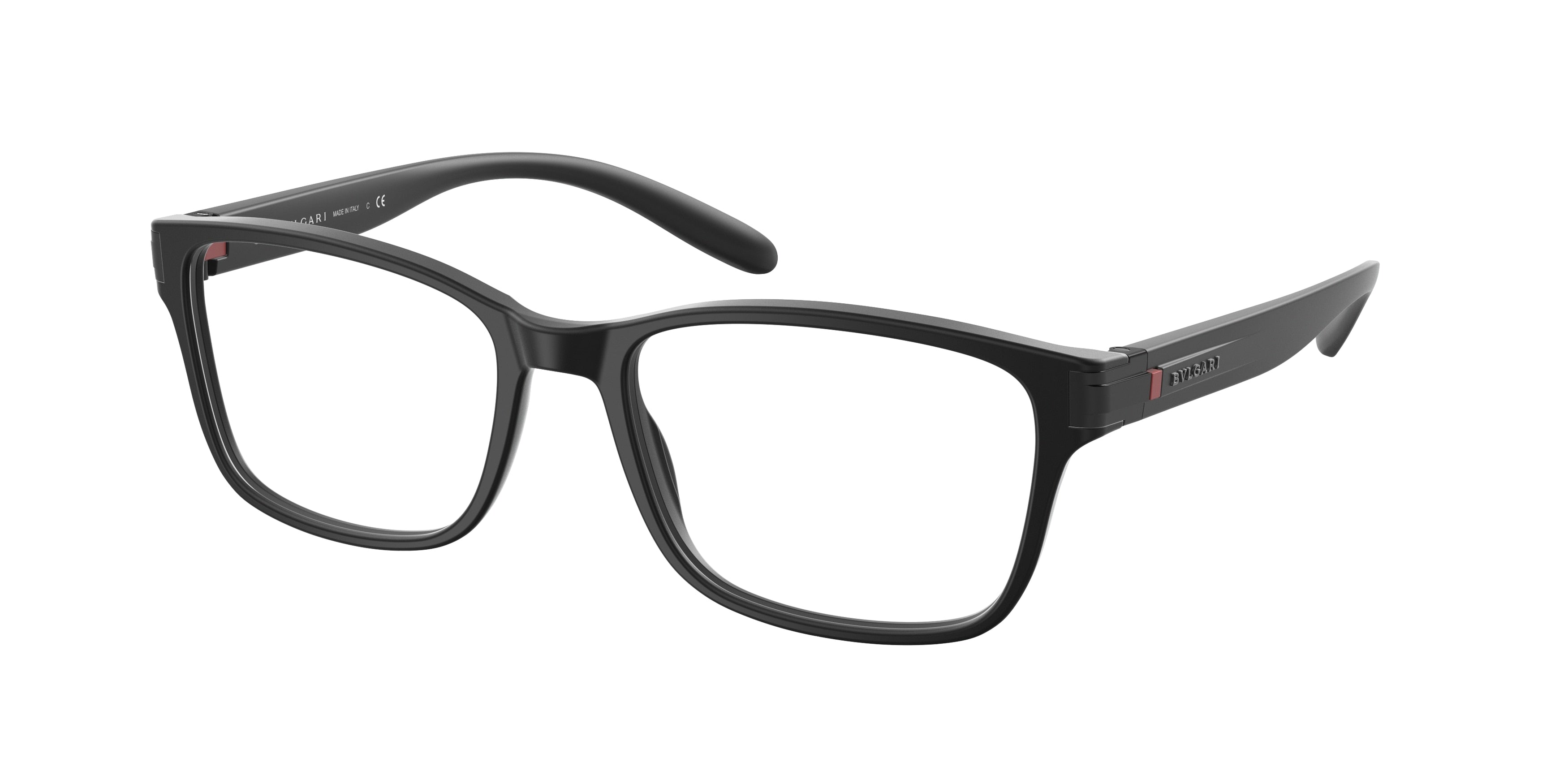Bvlgari BV3051 Rectangle Eyeglasses  5313-Matte Black 55-145-18 - Color Map Black