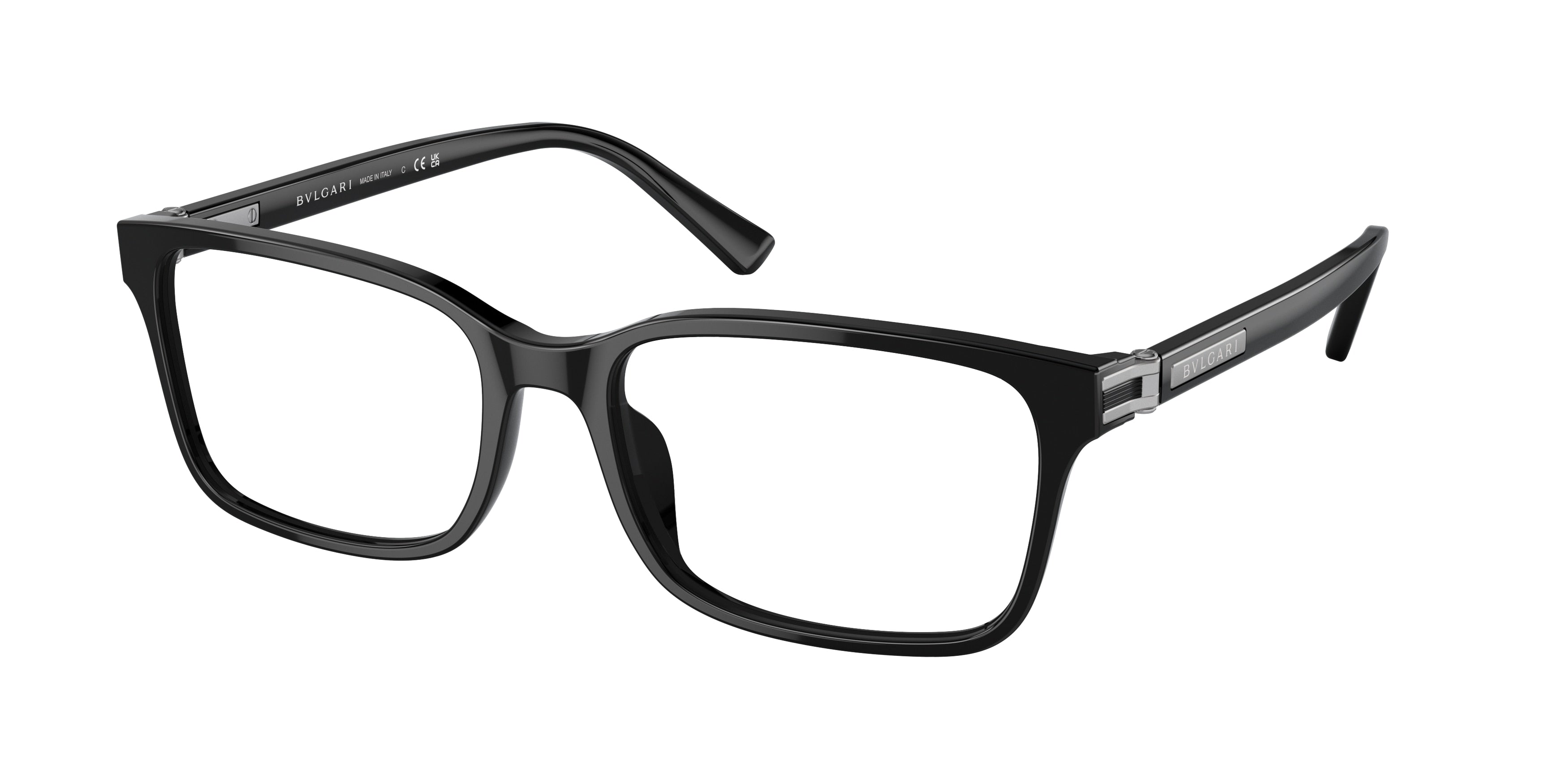 Bvlgari BV3054 Rectangle Eyeglasses  501-Black 57-150-18 - Color Map Black