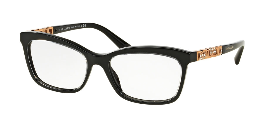 Bvlgari BV4116BF Butterfly Eyeglasses  5383-TOP CRYSTAL ON BLACK 54-16-140 - Color Map black