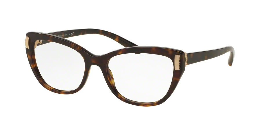 Bvlgari BV4122F Cat Eye Eyeglasses  504-DARK HAVANA 54-17-140 - Color Map havana