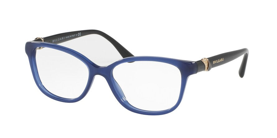 Bvlgari BV4128B Rectangle Eyeglasses  5145-BLUE 52-16-135 - Color Map black