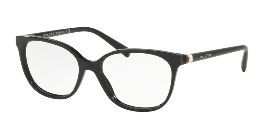 Bvlgari BV4129 Square Eyeglasses  501-BLACK 54-16-140 - Color Map black