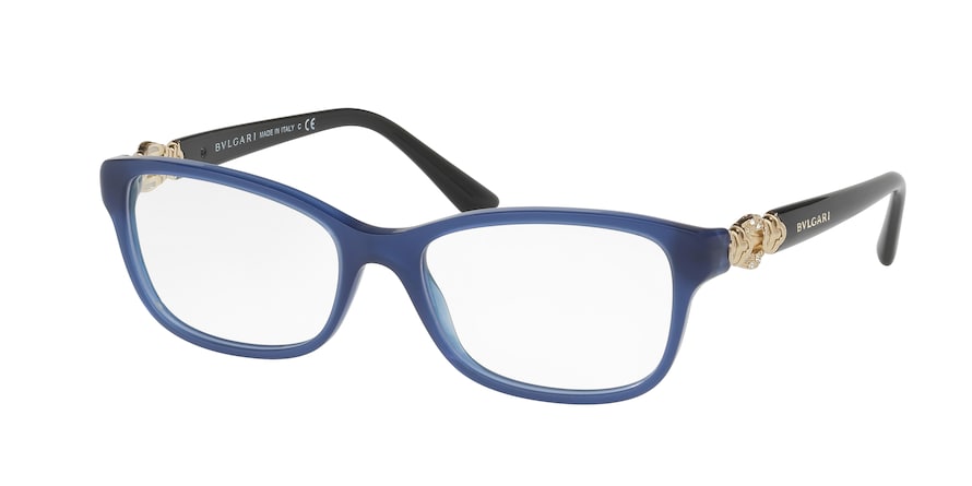 Bvlgari BV4131B Rectangle Eyeglasses  5145-BLUE 54-17-140 - Color Map blue