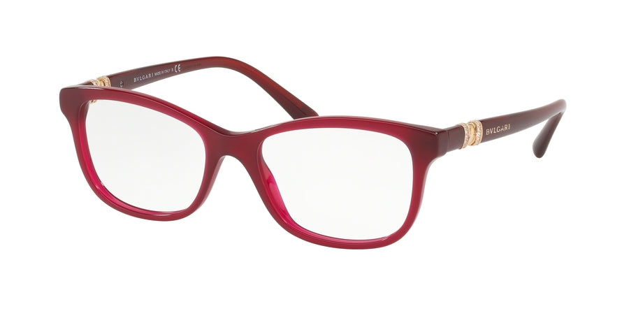Bvlgari BV4133BF Rectangle Eyeglasses  5333-RED 54-17-145 - Color Map red
