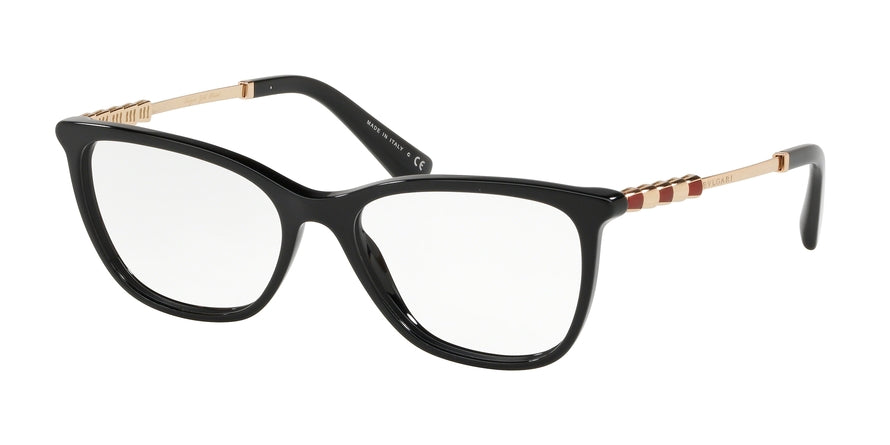 Bvlgari BV4161KF Rectangle Eyeglasses  5195-BLACK 55-17-140 - Color Map black