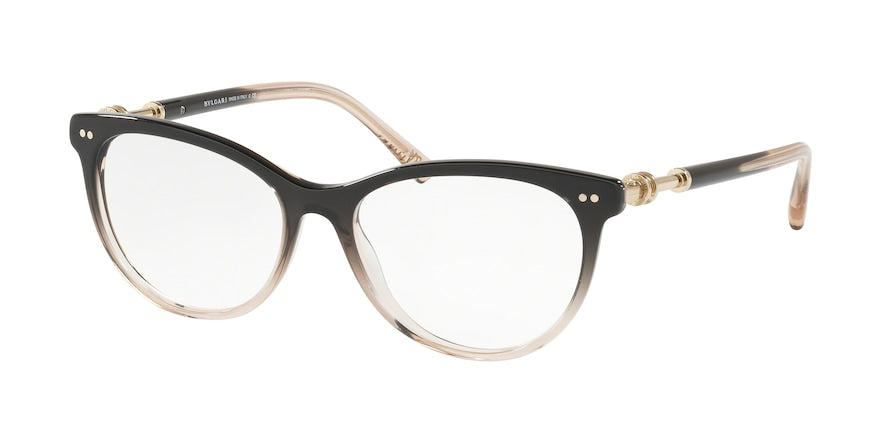 Bvlgari BV4174 Cat Eye Eyeglasses  5450-BLACK GRADIENT BEIGE 54-16-140 - Color Map black