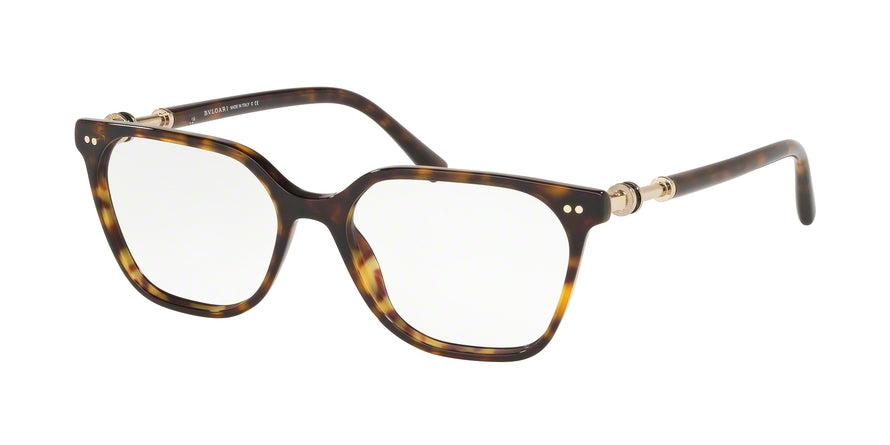 Bvlgari BV4178F Rectangle Eyeglasses  504-DARK HAVANA 53-16-140 - Color Map havana