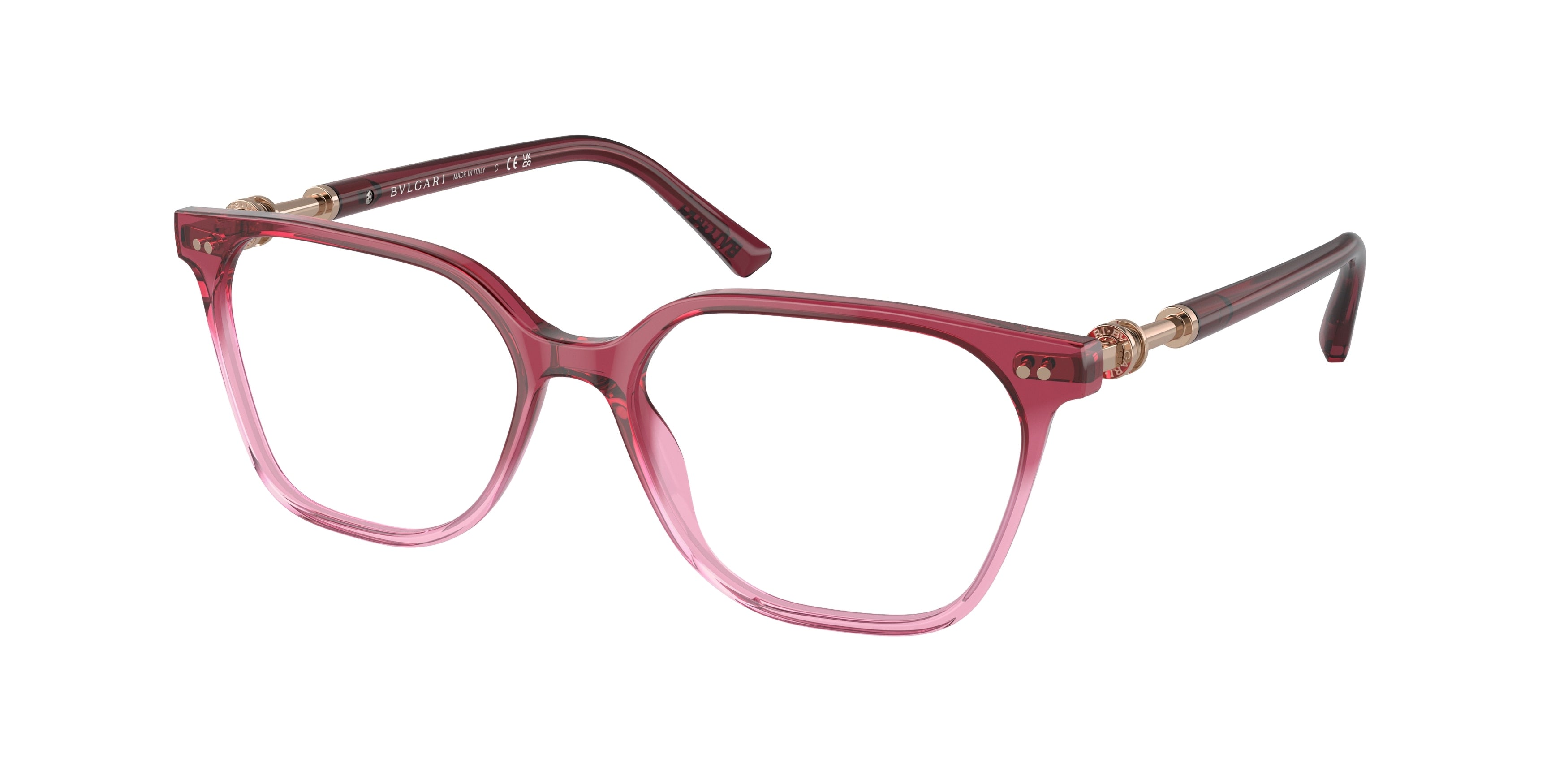 Bvlgari BV4178 Rectangle Eyeglasses  5477-Violet Gradient Pink 53-140-16 - Color Map Violet