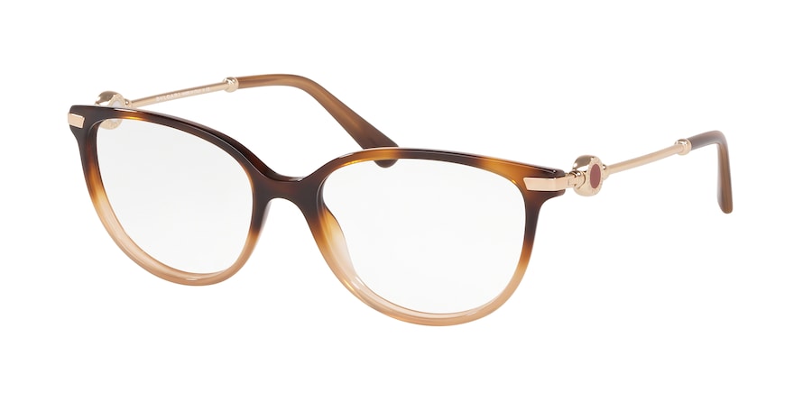 Bvlgari BV4179 Oval Eyeglasses  5362-HAVANA GRADIENT BROWN 54-17-140 - Color Map havana