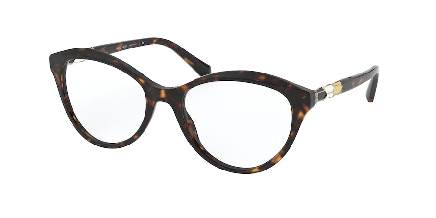 Bvlgari BV4187BF Cat Eye Eyeglasses  504-HAVANA 54-18-140 - Color Map havana