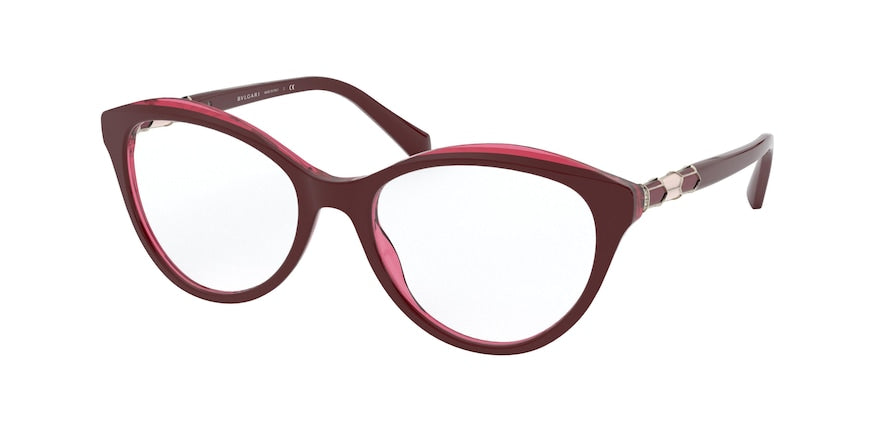Bvlgari BV4187BF Cat Eye Eyeglasses  5469-CHERRY 54-18-140 - Color Map bordeaux