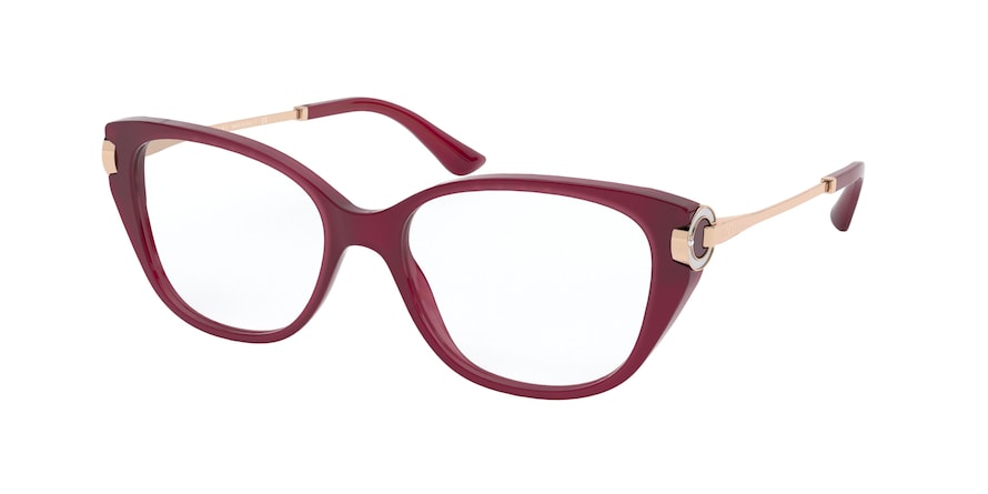 Bvlgari BV4189B Square Eyeglasses  5333-RED 54-17-140 - Color Map red