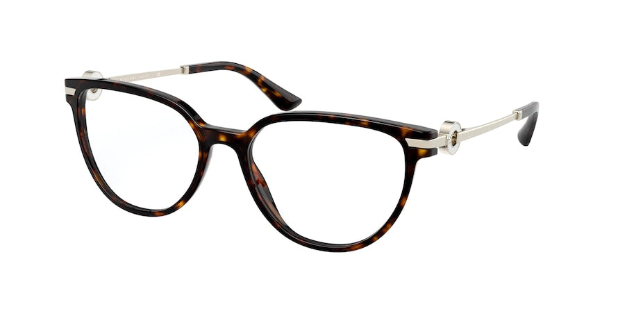 Bvlgari BV4190BF Cat Eye Eyeglasses  504-DARK HAVANA 54-17-140 - Color Map havana