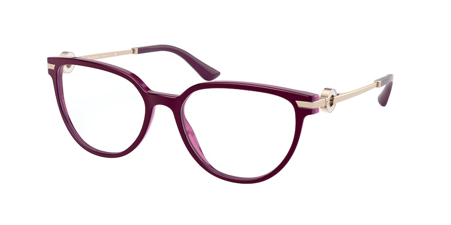 Bvlgari BV4190B Cat Eye Eyeglasses  5426-TOP MARC ON VIOLET 54-17-140 - Color Map violet