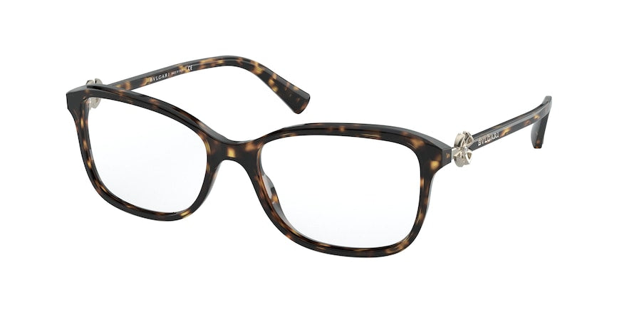 Bvlgari BV4191BF Butterfly Eyeglasses  504-HAVANA 55-17-140 - Color Map havana
