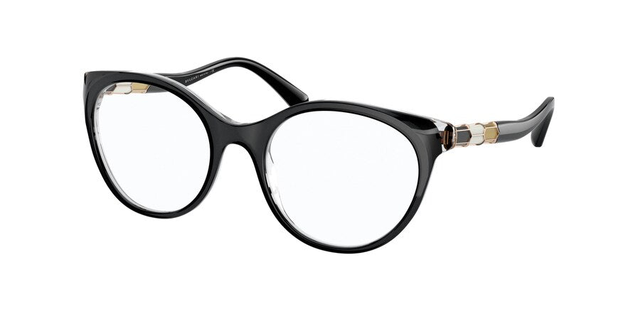 Bvlgari BV4192BF Phantos Eyeglasses  5381-BLACK GRADIENT GREY 52-19-140 - Color Map black