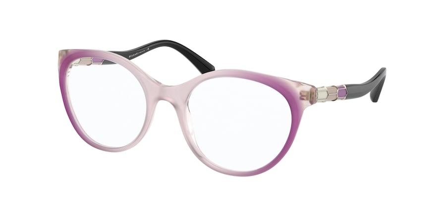Bvlgari BV4192B Phantos Eyeglasses  5489-TOP MAUVE/CRYSTAL 52-19-140 - Color Map multi