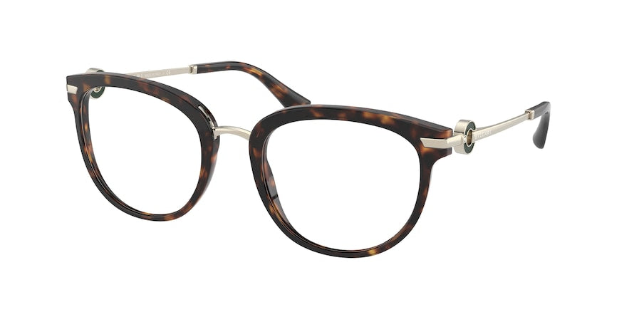 Bvlgari BV4195B Cat Eye Eyeglasses  504-HAVANA 53-21-140 - Color Map havana