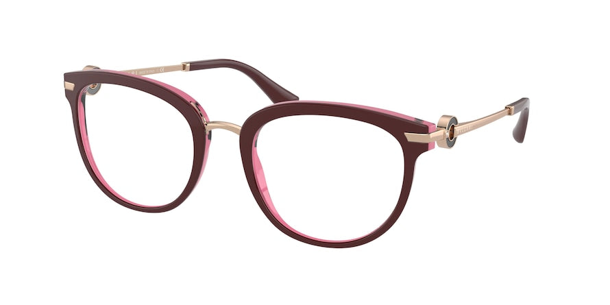 Bvlgari BV4195B Cat Eye Eyeglasses  5469-ROSSO CHERRY 53-21-140 - Color Map purple/reddish