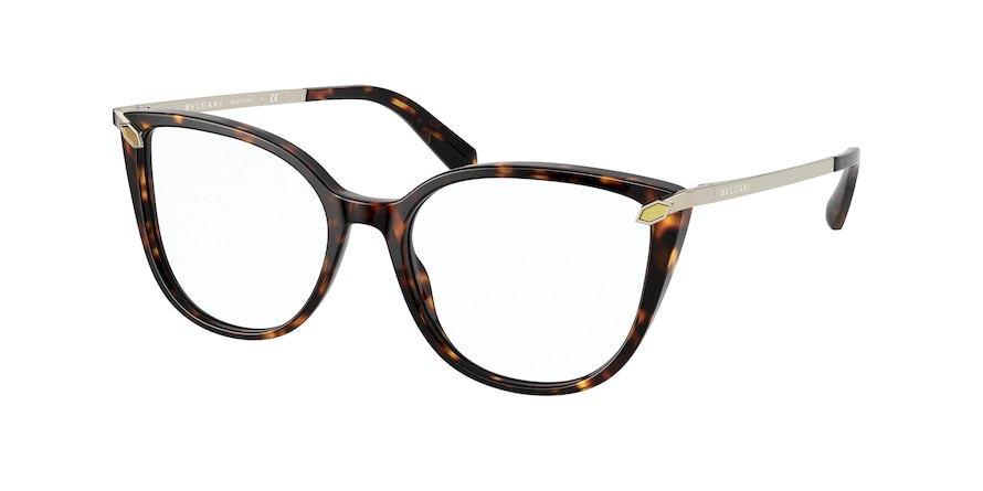 Bvlgari BV4196 Square Eyeglasses  504-HAVANA 53-17-140 - Color Map havana