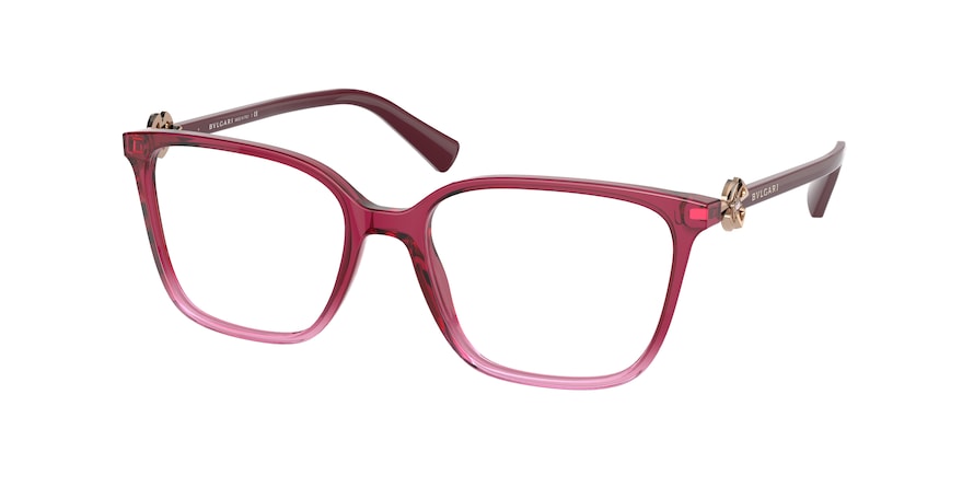 Bvlgari BV4197BF Rectangle Eyeglasses  5477-PURPLE GRADIENT PINK 53-17-140 - Color Map violet