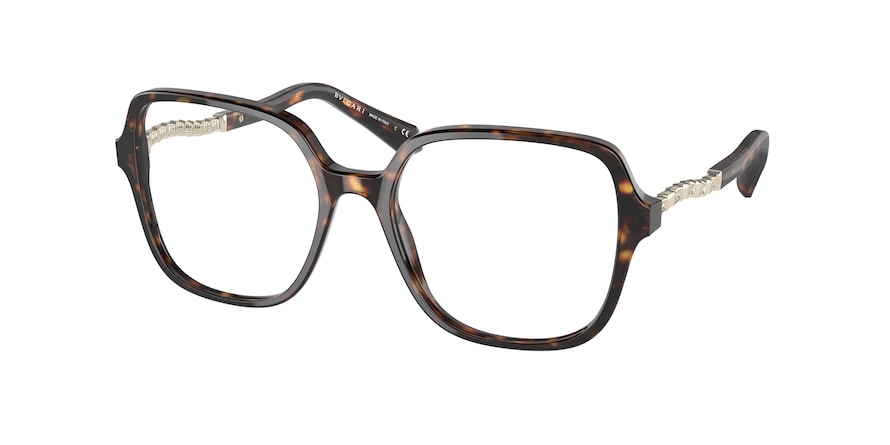 Bvlgari BV4201B Square Eyeglasses  504-HAVANA 53-17-140 - Color Map havana