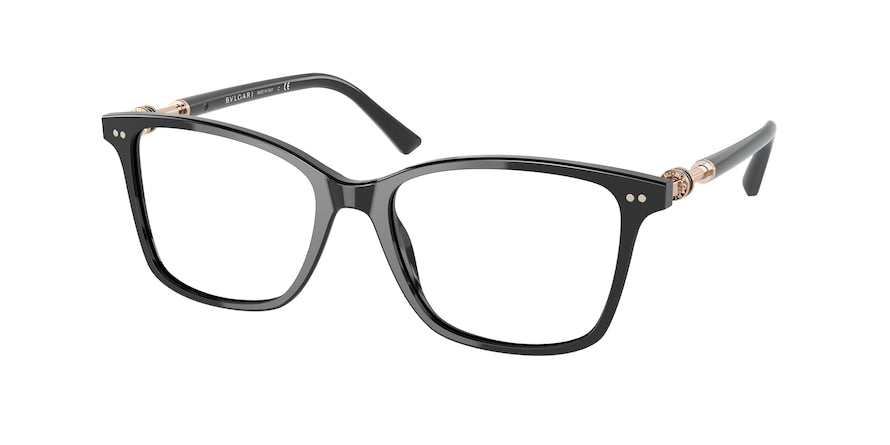 Bvlgari BV4203F Square Eyeglasses  501-BLACK 54-17-140 - Color Map black