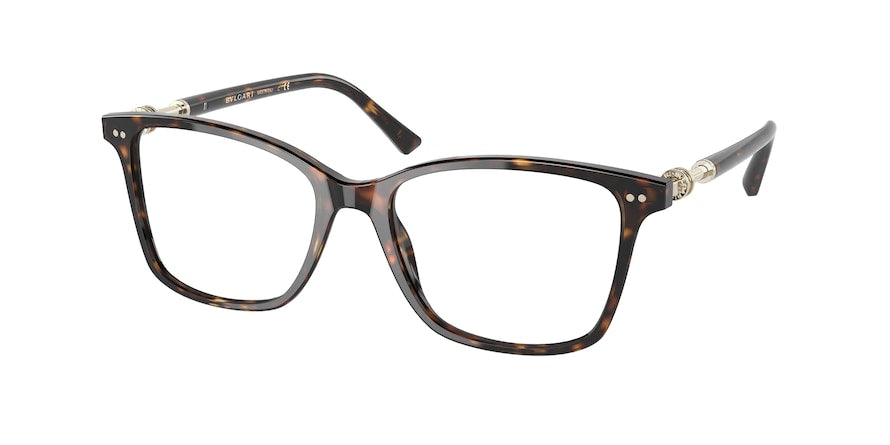 Bvlgari BV4203F Square Eyeglasses  504-HAVANA 54-17-140 - Color Map havana