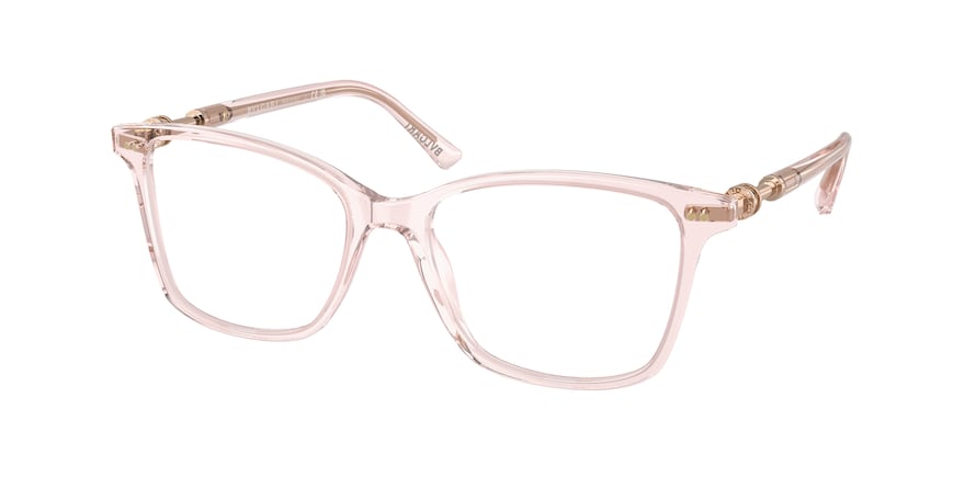 Bvlgari BV4203 Square Eyeglasses  5470-TRANSPARENT PINK 54-17-140 - Color Map pink
