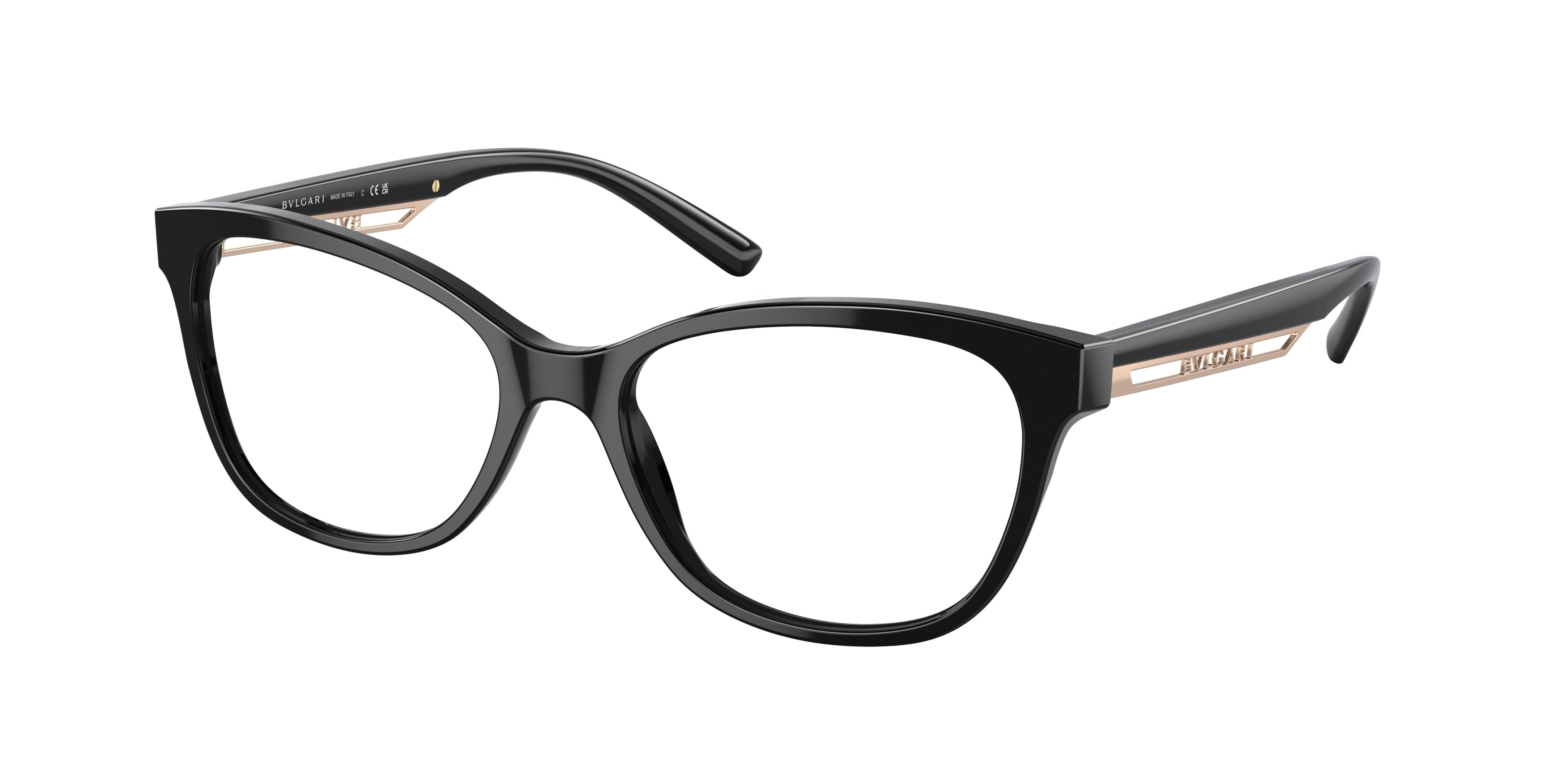 Bvlgari BV4211 Butterfly Eyeglasses  501-Black 54-145-17 - Color Map Black