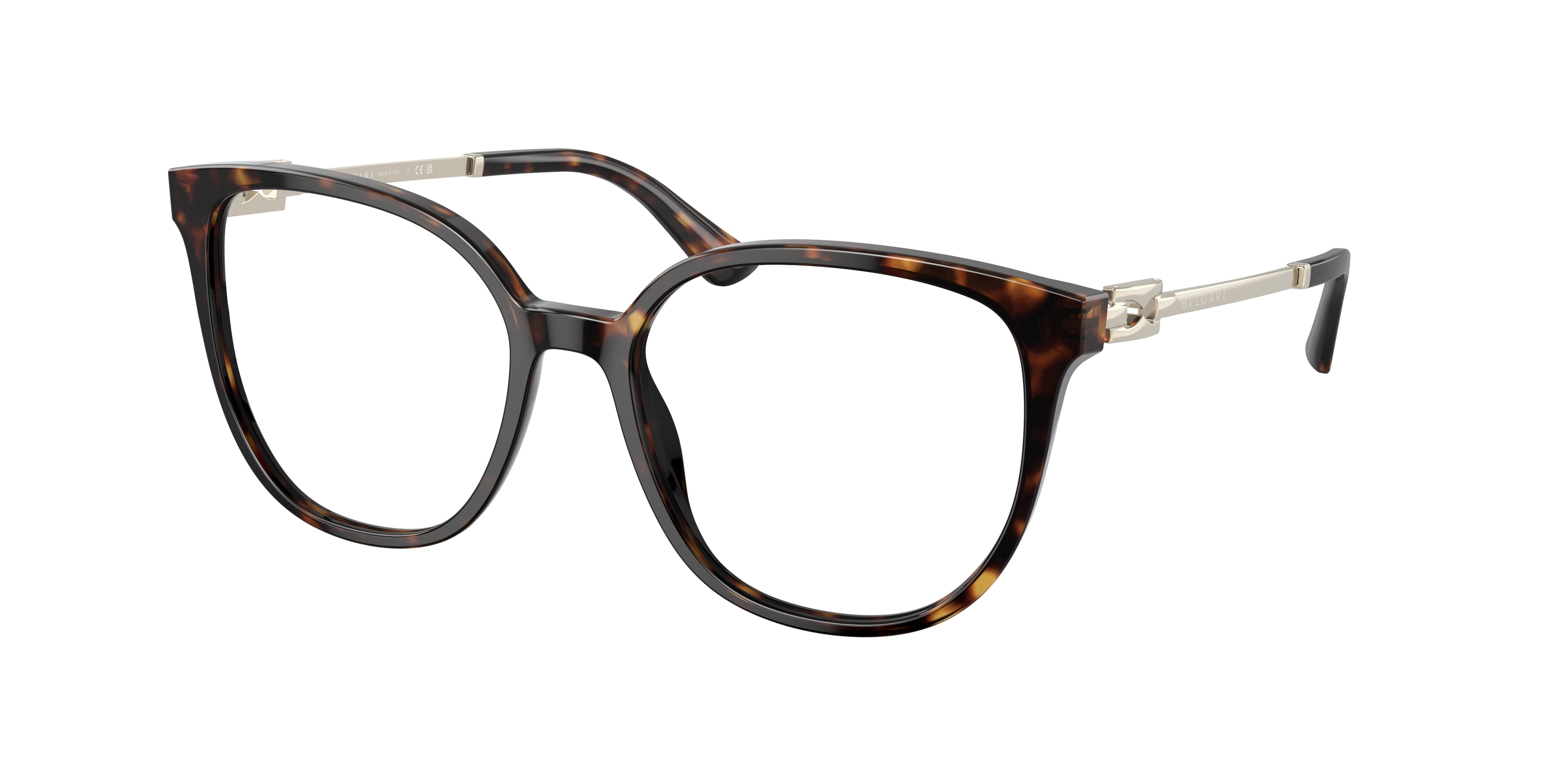 Bvlgari BV4212 Cat Eye Eyeglasses  504-Havana 53-140-17 - Color Map Tortoise