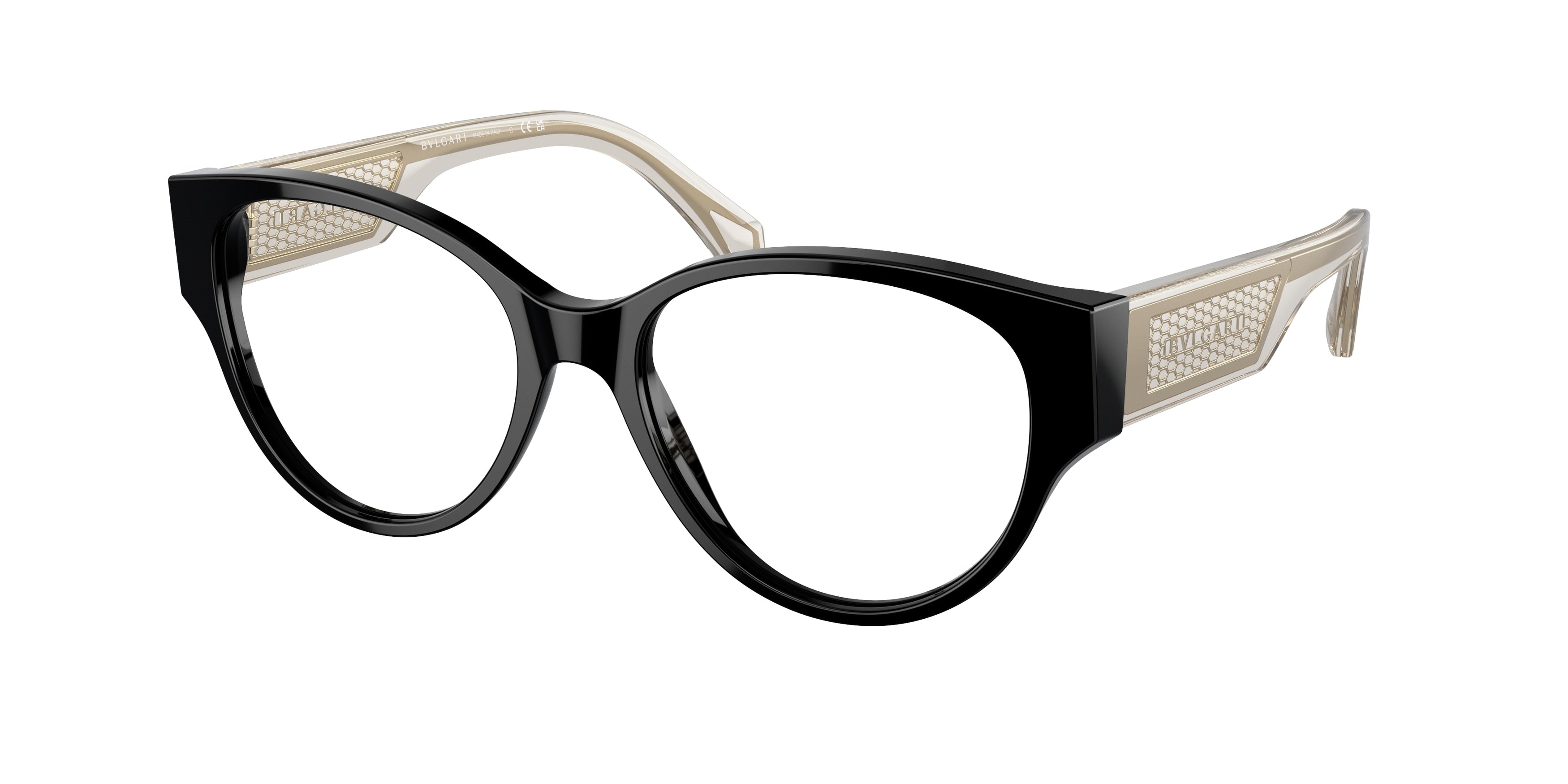 Bvlgari BV4217 Phantos Eyeglasses  501-Black 53-140-17 - Color Map Black