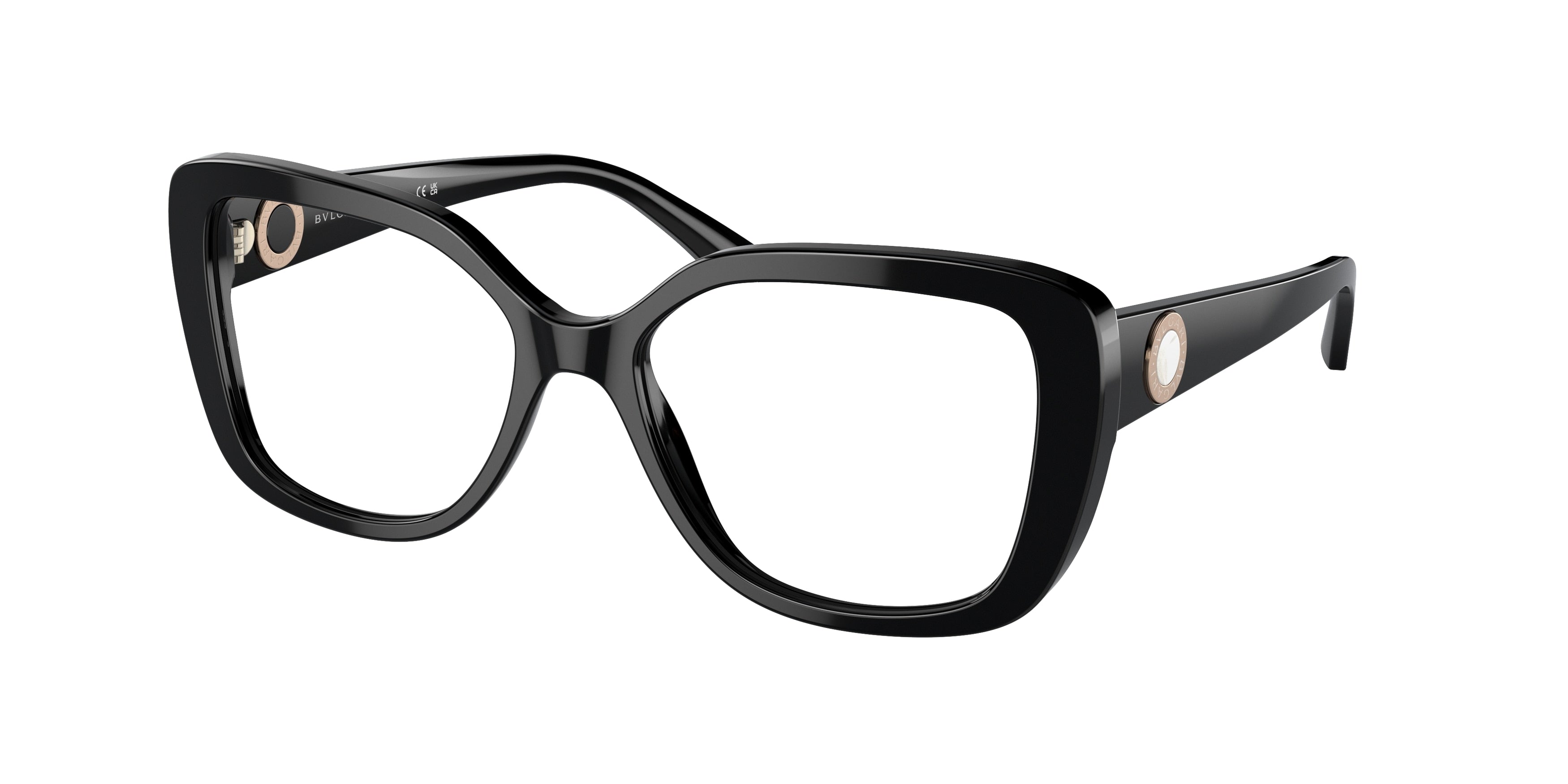 Bvlgari BV4220 Rectangle Eyeglasses  501-Black 54-140-17 - Color Map Black