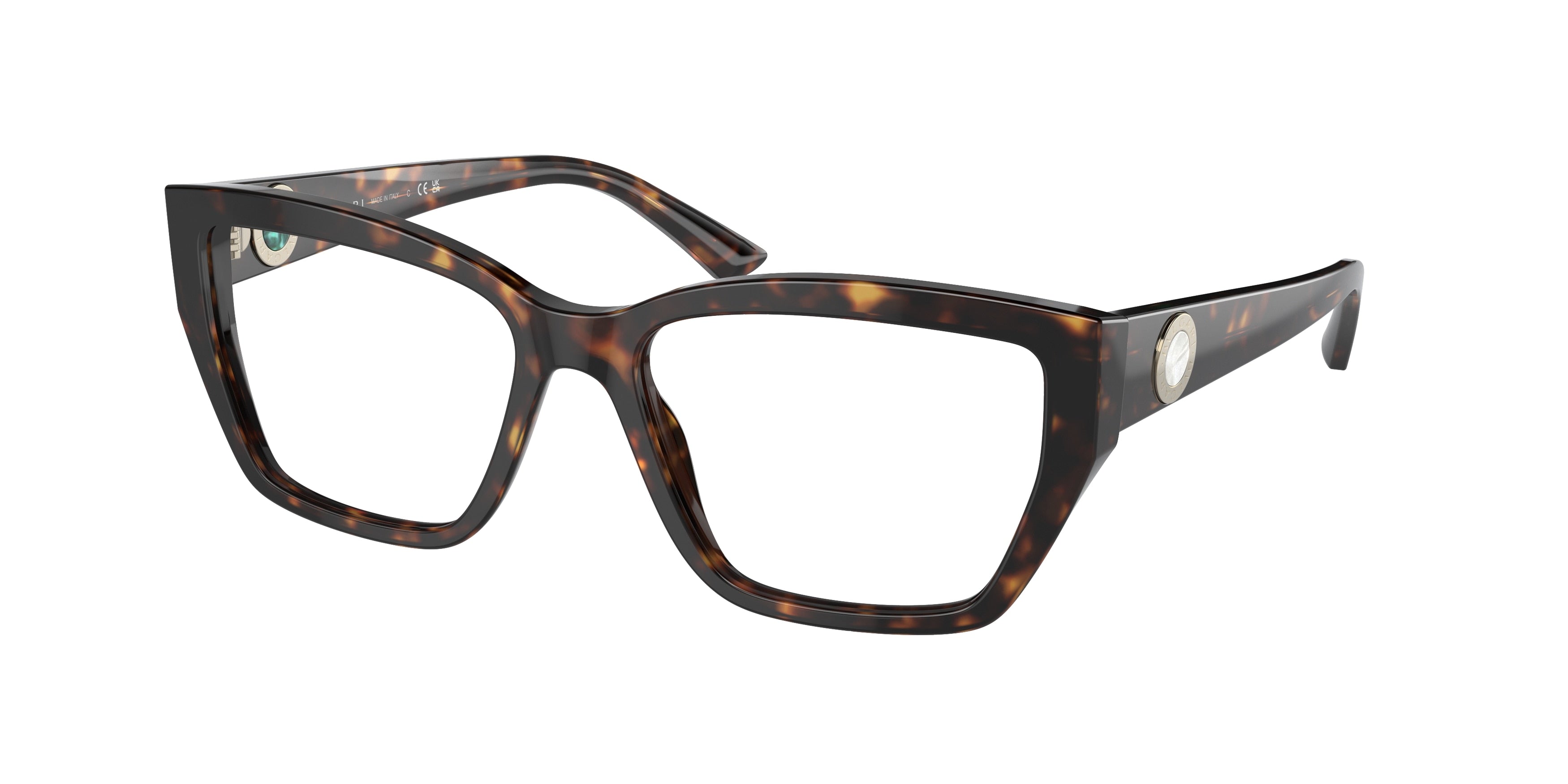 Bvlgari BV4221 Cat Eye Eyeglasses  504-Havana 55-140-17 - Color Map Tortoise