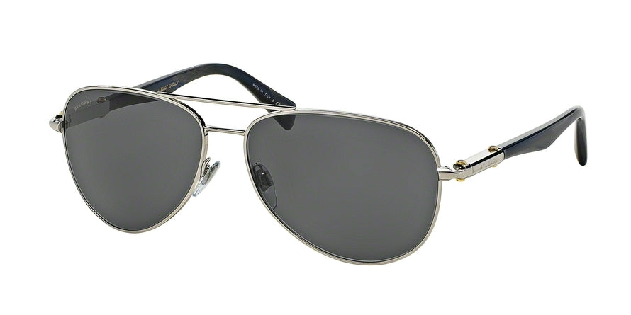 Bvlgari BV5036K Pilot Sunglasses  394/81-SILVER PLATED 60-14-145 - Color Map silver