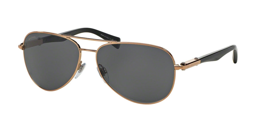 Bvlgari BV5036K Pilot Sunglasses  395/81-PINK GOLD PLATED 60-14-145 - Color Map gold