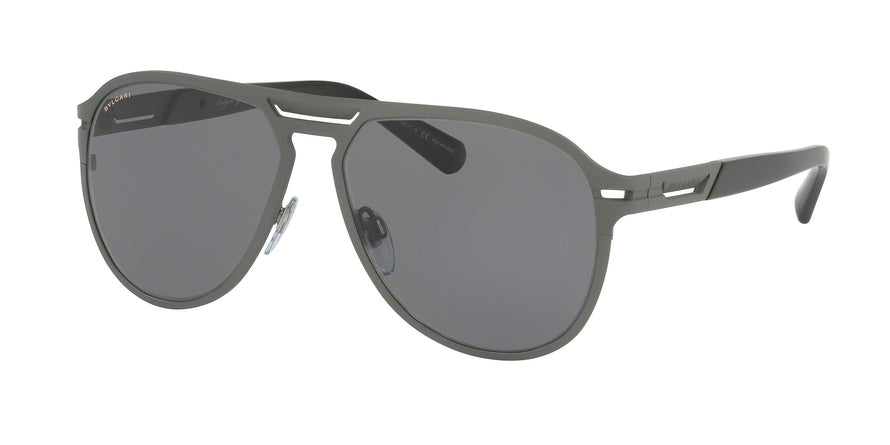 Bvlgari BV5043TK Pilot Sunglasses  204081-TITANIUM PLATED MATTE 57-14-145 - Color Map gunmetal