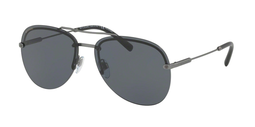 Bvlgari BV5044 Pilot Sunglasses  195/81-MATTE GUNMETAL 60-14-145 - Color Map gunmetal