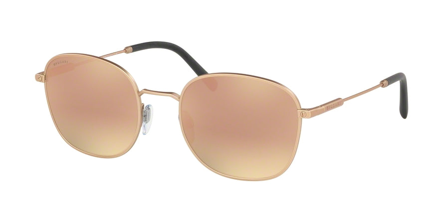 Bvlgari BV5049 Oval Sunglasses  20134Z-MATTE PINK GOLD 54-21-145 - Color Map gold